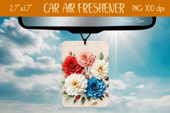 3d Floral Air Freshener Car| Car air freshin sublimating png Product Image 1