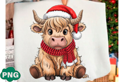 Retro Yarn Crochet Highland Cow Png Product Image 2