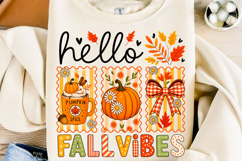 Hello Fall Vibes Pumpkin PNG Product Image 1