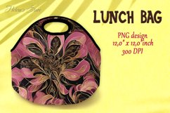 Flowers Lunch bag | Summer designs Lunch bag sublimation Product Image 1