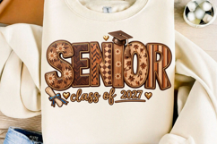 Senior Class of 2027 PNG Floral Shirt Product Image 1