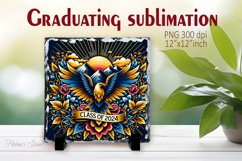 Class of 2024 | Graduation Slate Sublimation Design Product Image 1