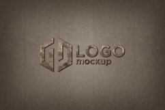 Old Walnut Wood Style Logo Mokcup Template Product Image 1