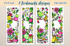 Back to school bookmark |Printable bookmark| Pink Book craft Product Image 1