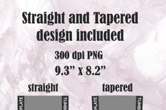 Red Marble Sublimation Tumbler Designs, 20oz Skinny Tumbler Product Image 2
