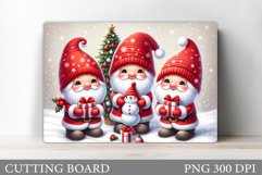Christmas Gnome Cutting Board. Christmas Cutting Board Product Image 1