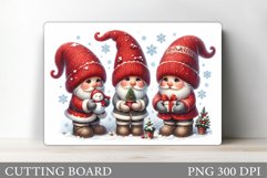 Christmas Gnome Cutting Board. Christmas Cutting Board Product Image 1