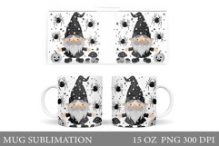 Gnome Mug Design. Halloween Gnome Mug Sublimation Product Image 1