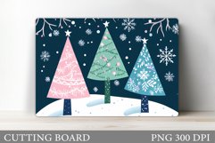 Christmas Tree Cutting Board Design. Kitchen Cutting Board Product Image 1