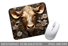 Cow Mouse Pad Design. Cow Summer Mouse Pad Product Image 1