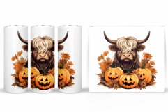 Halloween Cow Tumbler Design. Cow Halloween Tumbler Product Image 2