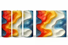 Abstraction Tumbler Design. 3D Abstract Tumbler Sublimation Product Image 2