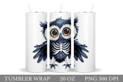 Owl Halloween Tumbler Design. Owl Tumbler Sublimation Product Image 1