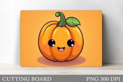 Cute Pumpkin Cutting Board. Cute Pumpkin Sublimation Product Image 1