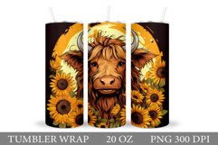 Cow Tumbler Design. Cow Tumbler Sublimation Product Image 1