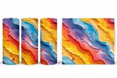 Abstraction Tumbler Sublimation. 3D Texture Tumbler Product Image 2