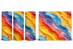 Abstraction Tumbler Sublimation. 3D Texture Tumbler Product Image 2