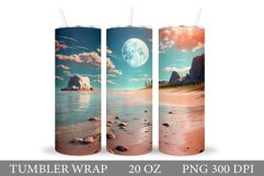 Sea Tumbler Sublimation. Beach Tumbler Sublimation Product Image 1