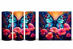 Butterfly Tumbler Sublimation. Butterfly Tumbler Design Product Image 2