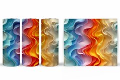 Abstraction Tumbler Design. 3D Abstract Tumbler Sublimation Product Image 2