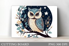 Owl Cutting Board Design. Owl Sublimation Product Image 1