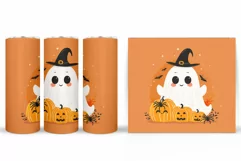Cute Ghost Tumbler Sublimation. Ghost Halloween Tumbler Product Image 2