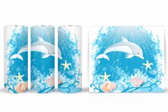 Dolphin Tumbler Design. Sea Tumbler Sublimation Product Image 2