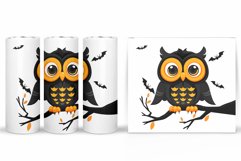 Owl Tumbler Sublimation. Owl Halloween Tumbler Design Product Image 2