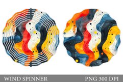 Abstraction Wind Spinner. Colorful Wind Spinner Sublimation Product Image 1