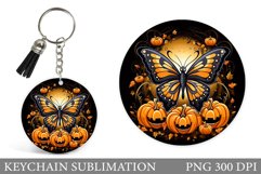 Butterfly Halloween Keychain. Butterfly Keychain Design Product Image 1