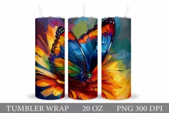 Butterfly Tumbler Sublimation. Butterfly Sublimation Product Image 1