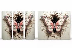 Butterfly Tumbler Sublimation. Butterfly Sublimation Product Image 2