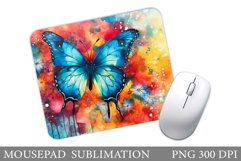 Butterfly Mouse Pad Design. Butterfly Sublimation Product Image 1