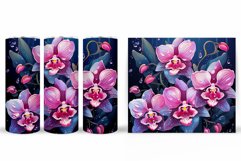 Orchid Tumbler Design. Orchid Sublimation Product Image 2
