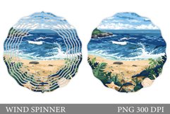 Sea Wind Spinner Design. Sea Sublimation Product Image 1
