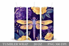 Dragonfly Tumbler Sublimation. Dragonfly Sublimation Product Image 1