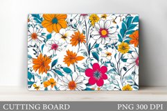 Flowers Cutting Board. Floral Cutting Board Design Product Image 1