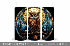 Owl Tumbler Sublimation. Owl Sublimation Product Image 1