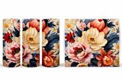 Floral Tumbler Design. Flowers Tumbler Sublimation Product Image 2
