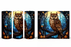 Owl Tumbler Sublimation. Fall Tumbler Design Product Image 2