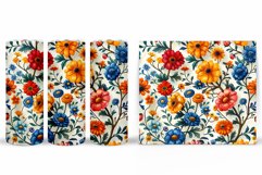 Flowers Tumbler Sublimation. Floral Tumbler Design Product Image 2