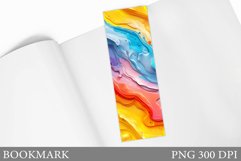 3D Texture Bookmark Design. Abstract Bookmark Sublimation Product Image 1