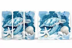 Turtle Tumbler Design. Turtle Tumbler Sublimation Product Image 2