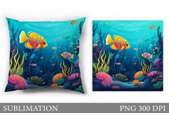 Fish Pillow Sublimation. Sea Sublimation Product Image 1