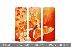 Butterfly Sublimation. Butterfly Tumbler Sublimation Product Image 1