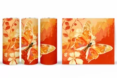 Butterfly Sublimation. Butterfly Tumbler Sublimation Product Image 2