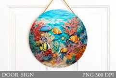 Fish Door Sign Sublimation. Fish Sublimation Product Image 1