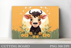 Cute Cow Cutting Board. Cow Kitchen Cutting Board Design Product Image 1