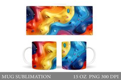 Abstraction Mug Design. Abstraction Sublimation Product Image 1