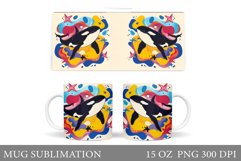 Whale Mug Sublimation. Killer Whale Sublimation Product Image 1